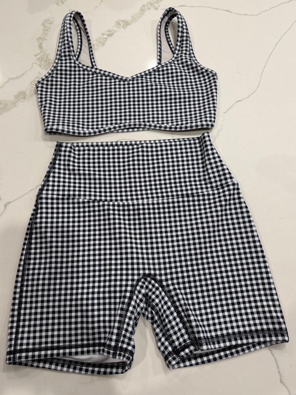 Abercrombie & Fitch YPB Houndstooth Activewear Set - S - Picture 3 of 5